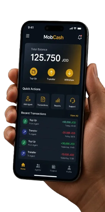 تطبيق MobCash لوكلاء 1xBet على الهاتف